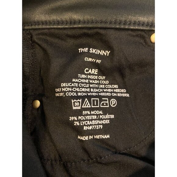 NWT Ann Taylor Skinny Curvy Fit Modal Polyester Black Size 8 Petite New - Picture 5 of 5